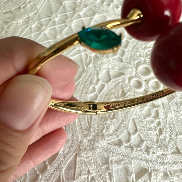 Kate Spade Gold Bracelet with Red and Green Accents - Picture 4 of 4